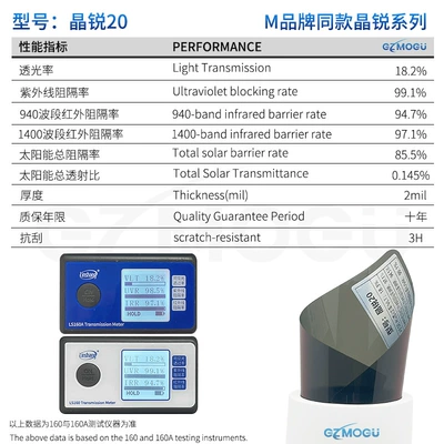 Film Crystal 70, Automotive Film - 152m-30m-jinrui-20