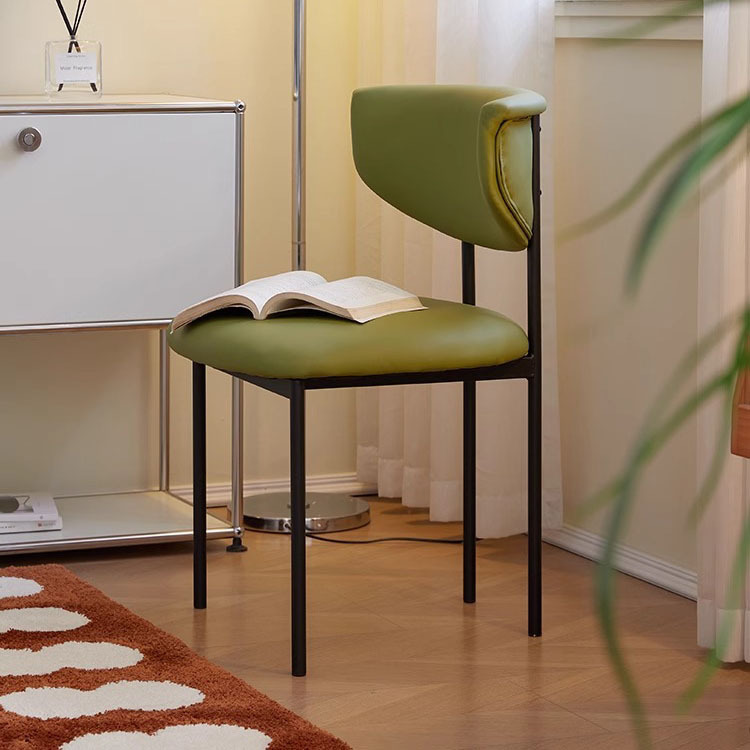 Transfronterizo OZON estilo francés silla de comedor de estilo crema silla de mesa de comedor de lujo ligera de alta calidad silla de maquillaje respaldo image 4