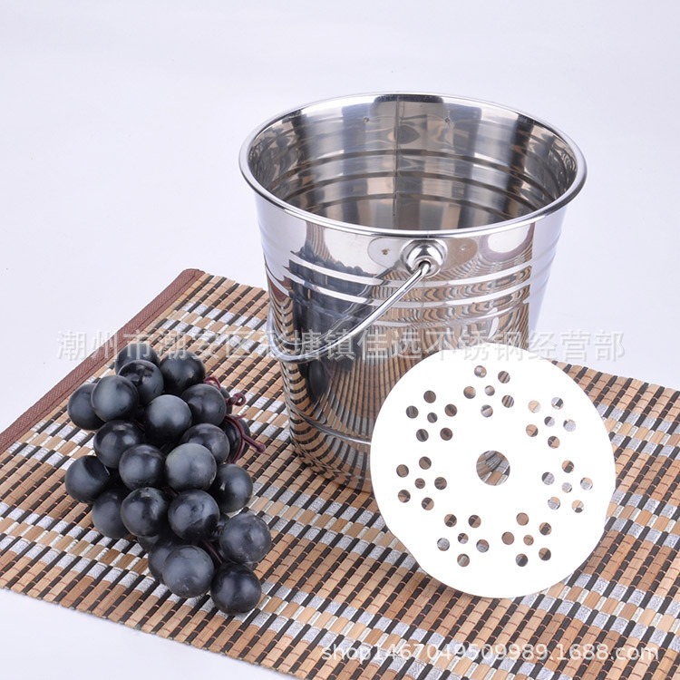 Cubo de hielo pequeño de acero inoxidable, cubo para cerveza, cubo para champán de bar, cubo para almacenamiento de agua, cubo de hielo engrosado, cubo para vino KTV.