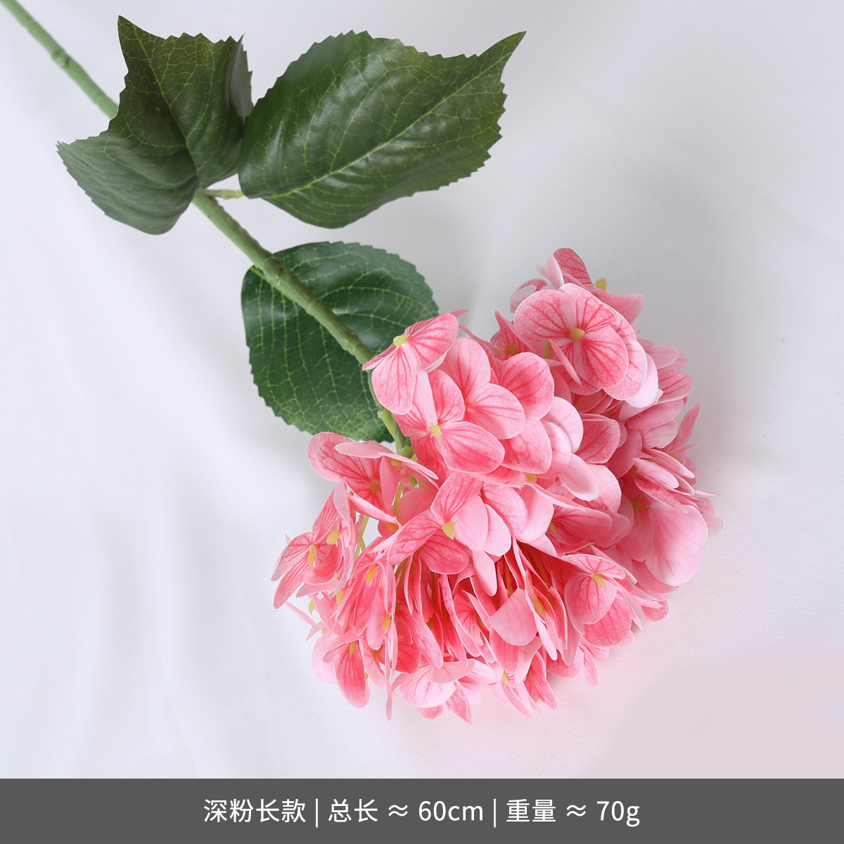 Sensación de la mano hortensias boda simulación flor rosa piruleta roja hortensias sala de bodas pared de flores hileras de flores flores flores falsas