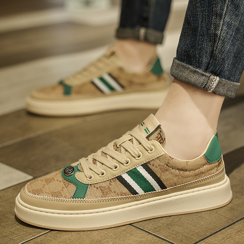 Sneakers in tessuto ricamato traspirante da uomo European Station College Wind One Generation Vendita calda_voghion.com