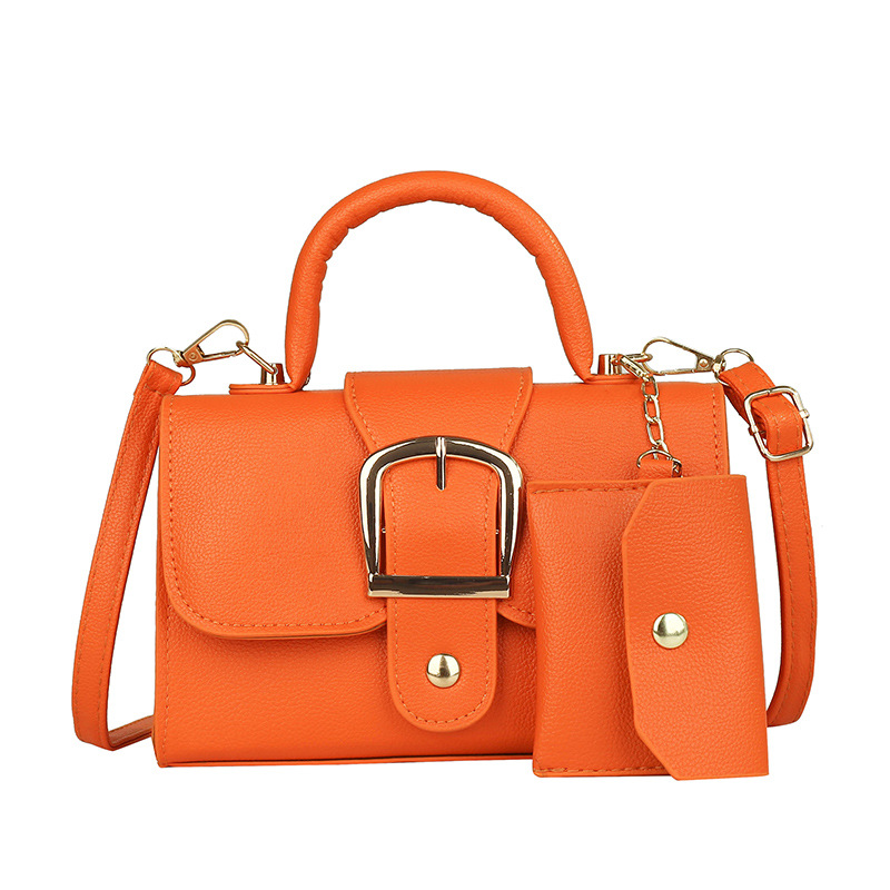 Candy Color 2023 Summer New Simple Retro Trendy Western Style Crossbody Shoulder Portable Small Square Bag for Women