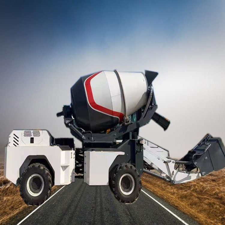 自上料搅拌运输罐车 小型车载式搅拌站 水泥商砼搅拌车前二后四轮