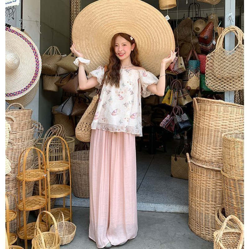 핑크 와이드 팬츠 [화둬둬 셀렉션]