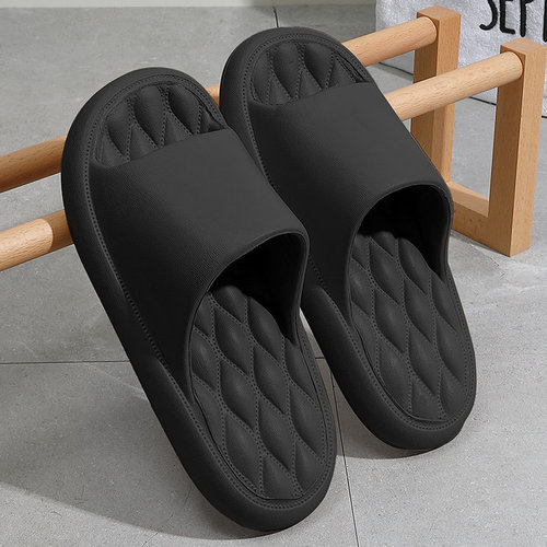 Summer Home & Hotel Bathroom Slippers for Men: Non-Slip, Thick-Soled, Soft-Base EVA Slippers – Men's Style