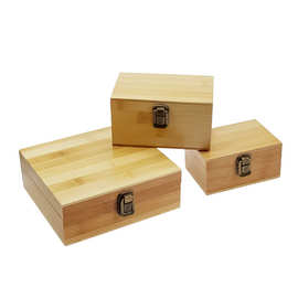 速卖通烟具收纳盒木盒 带卡扣锁扣雪茄盒 木质礼盒可定Wooden box