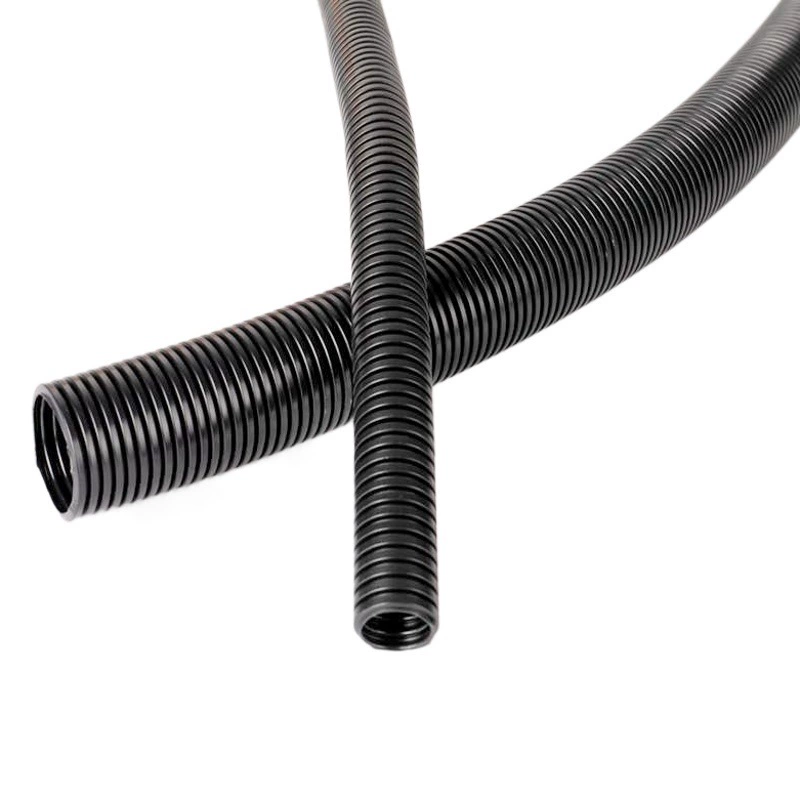 Анти-УФ огнестойкая пластиковая гофрированная труба для защиты автомобильной проводки, шланг для жгутов проводов, полипропиленовая гофрированная труба с резьбой из PP.