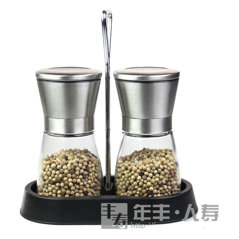 Acero inoxidable molinillo de pimienta manual núcleo de cerámica pimienta negro sal de mar moliendo caja de condimentos suministros de cocina