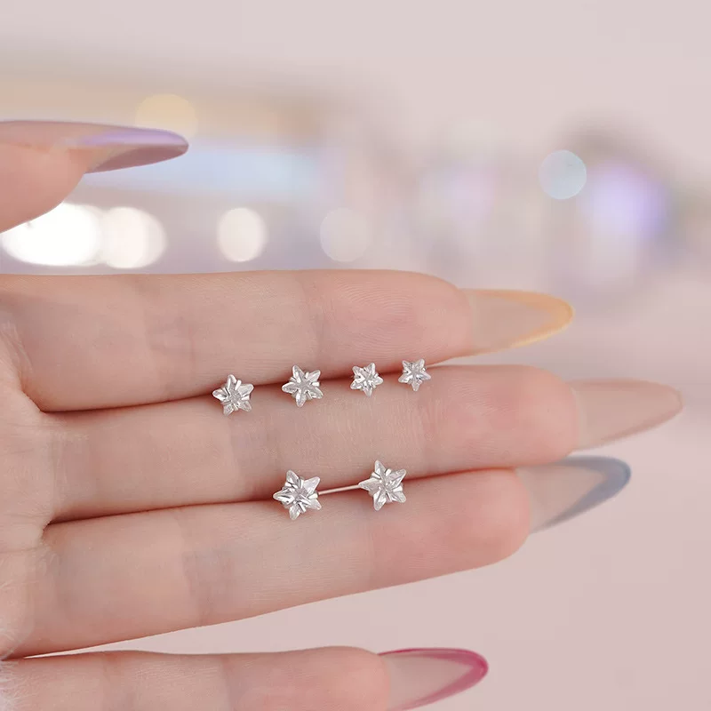 Серебряный браслет и серьги-«куй» милый стиль light luxury, высокий качественный стиль