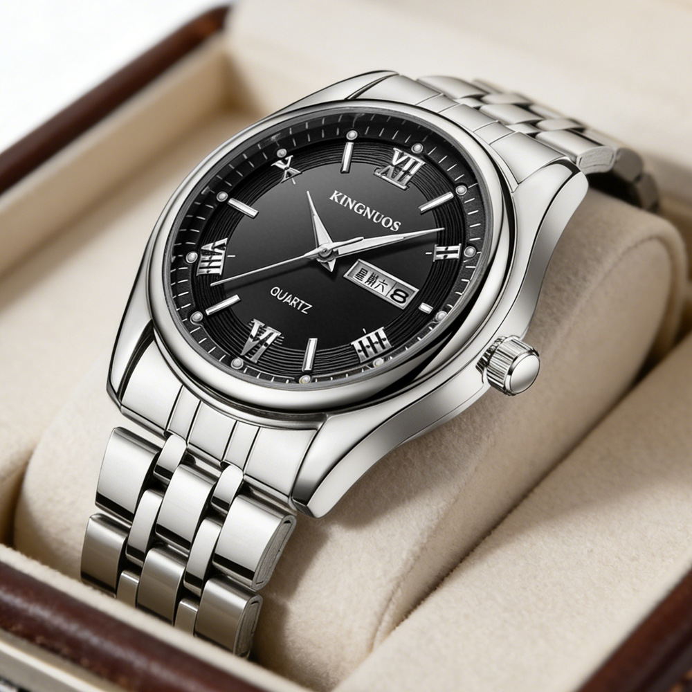 Fashionable quartz waterproof men's watch for men and women