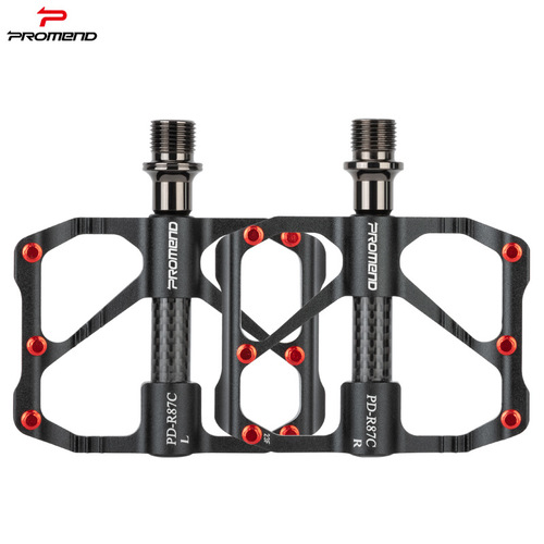 New PROMEND bicycle pedals R87C road bike carbon fiber bearing pedals mountain bike 3 bearing pedals