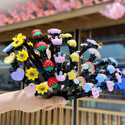 兒童發箍公主編發發夾碎發神器韓國網紅女童寶寶發卡頭箍女孩發飾