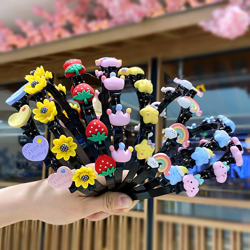 兒童發箍公主編發發夾碎發神器韓國網紅女童寶寶發卡頭箍女孩發飾