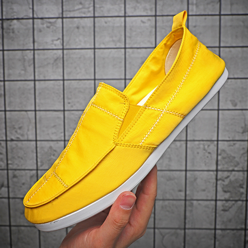 2023 Nuova tela leggera e versatile, traspirante, One Step Push on, scarpe casual in tinta unita, edizione coreana,_voghion.com