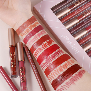 Cross-border makeup non-stick cup moisturizing lipstick pen cross-border Europe and the United States waterproof durable matte lip gloss lip liner set