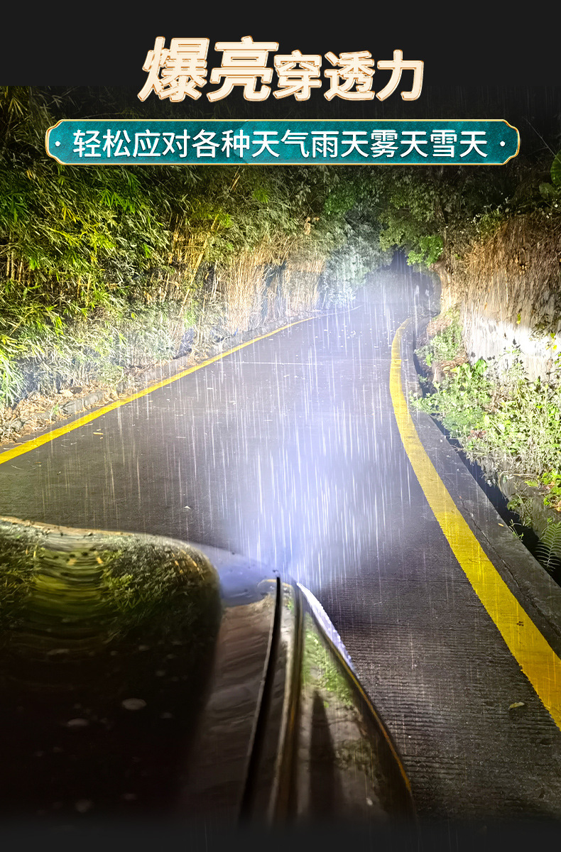Car LED Laser Headlight Modified High Beam Low Beam Integrated