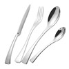 Steak knife fork spoon stainless steel tableware set Hotel Western knife fork spoon Kaya Western -style creative soup spoon