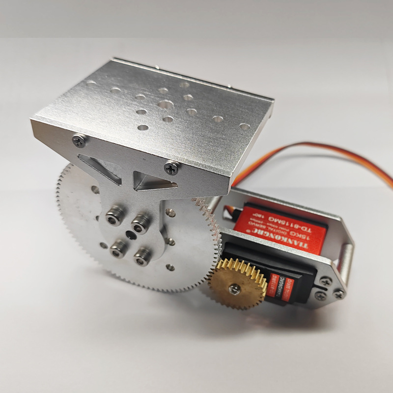 一自由度舵机上下抬头俯仰旋转云台平台底座科创比赛机器人框架