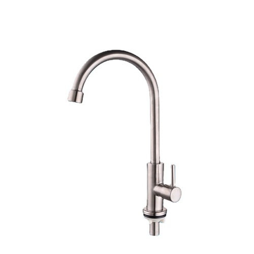 Lord Bathroom 304 Stainless Steel Kitchen Single Cold Water Faucet Single Cold Water Sink Wash Basin Faucet Wholesale