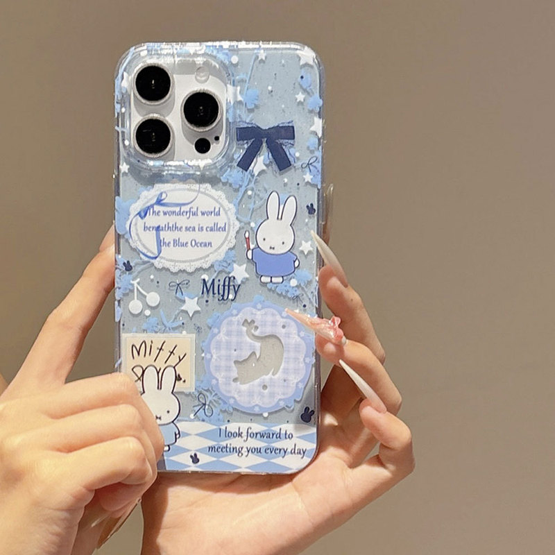 Suitable for Apple 16Pm Cute Cartoon 13m Feifei Mobile Phone Case Iphone15Pro Large Hole Personalized Protective Cover for Women