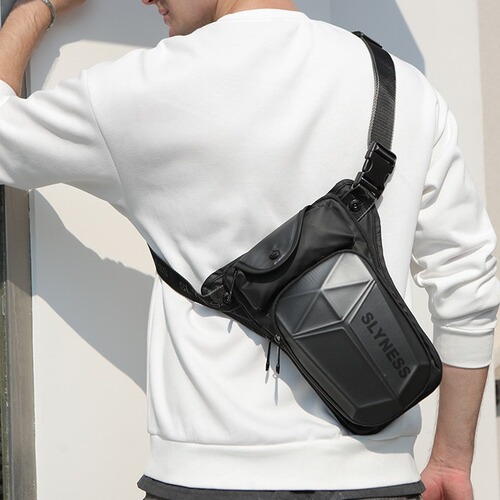 Cross-border exclusive new men's chest bag, casual outdoor tactical waterproof crossbody waist bag, outdoor sports leg bag