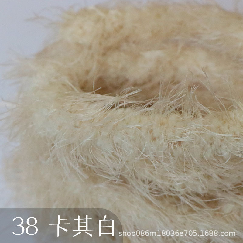 Suministro directo de fábrica 15mm de lana larga felpa trenzado palo súper grueso súper denso hecho a mano DIY pequeño perro de leche Raíz de pelo