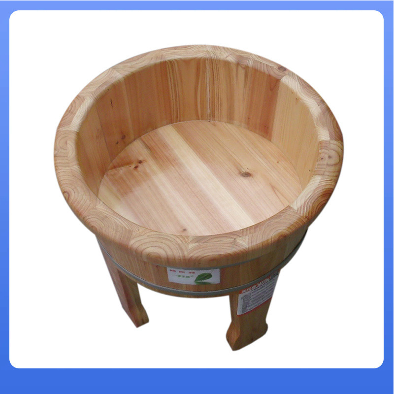 Dx7L Foot Basin Four-Legged Household Elderly Squat-Free Sitting Bath Wooden Basin Foot Bath Wooden Bucket Foot Bath Basin Solid Wood Women
