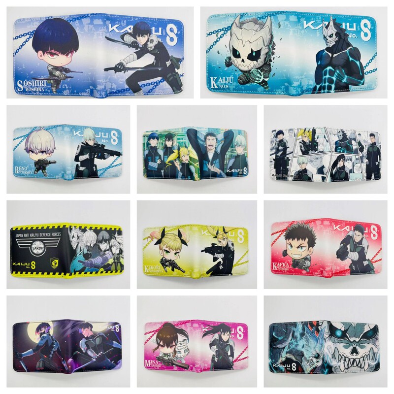 Cross-border Foreign Trade Monster No.8 Printed PU Wallet for Teenagers and Students Fashionable Simple Coin Purse Card Bag Wallet