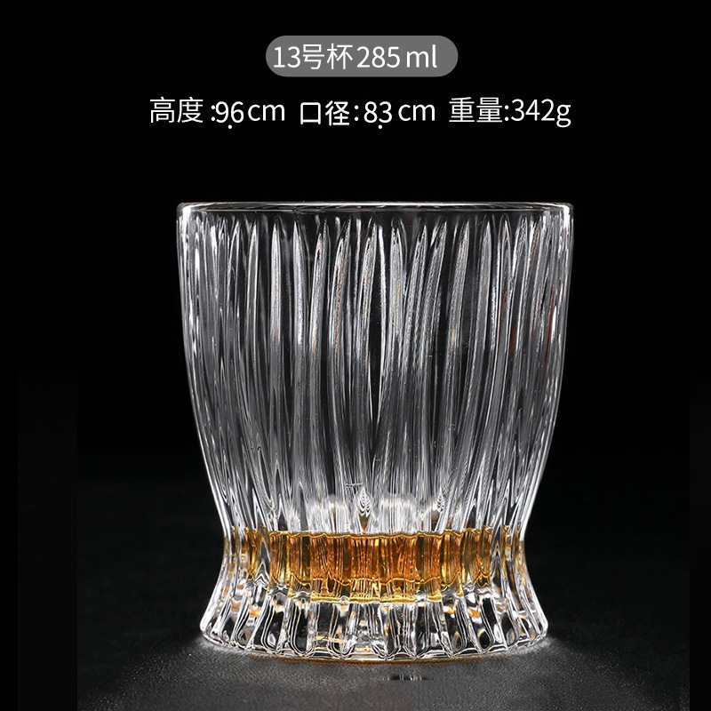 Vaso de whisky, juego de vasos de cristal para el hogar, vaso de licor retro para bar, vaso de cerveza creativo de estilo europeo, estilo ins