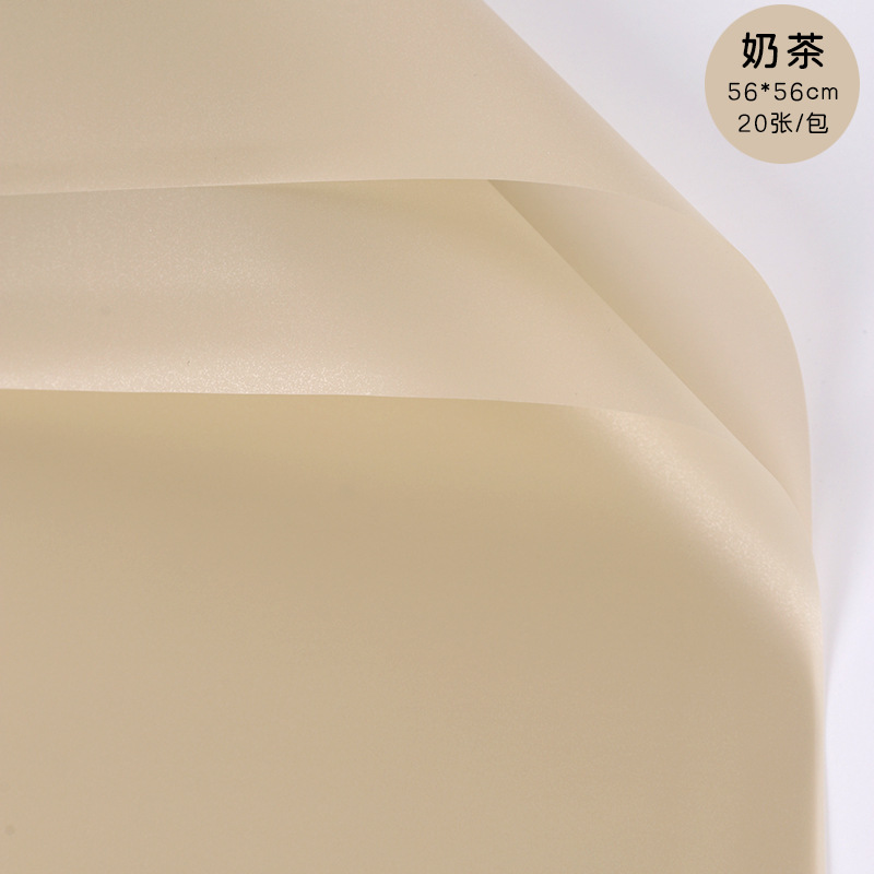 Papel de envolver regalo de alta calidad, papel mate de color sólido, papel liso coreano, ramo impermeable al por mayor, papel de envolver floral