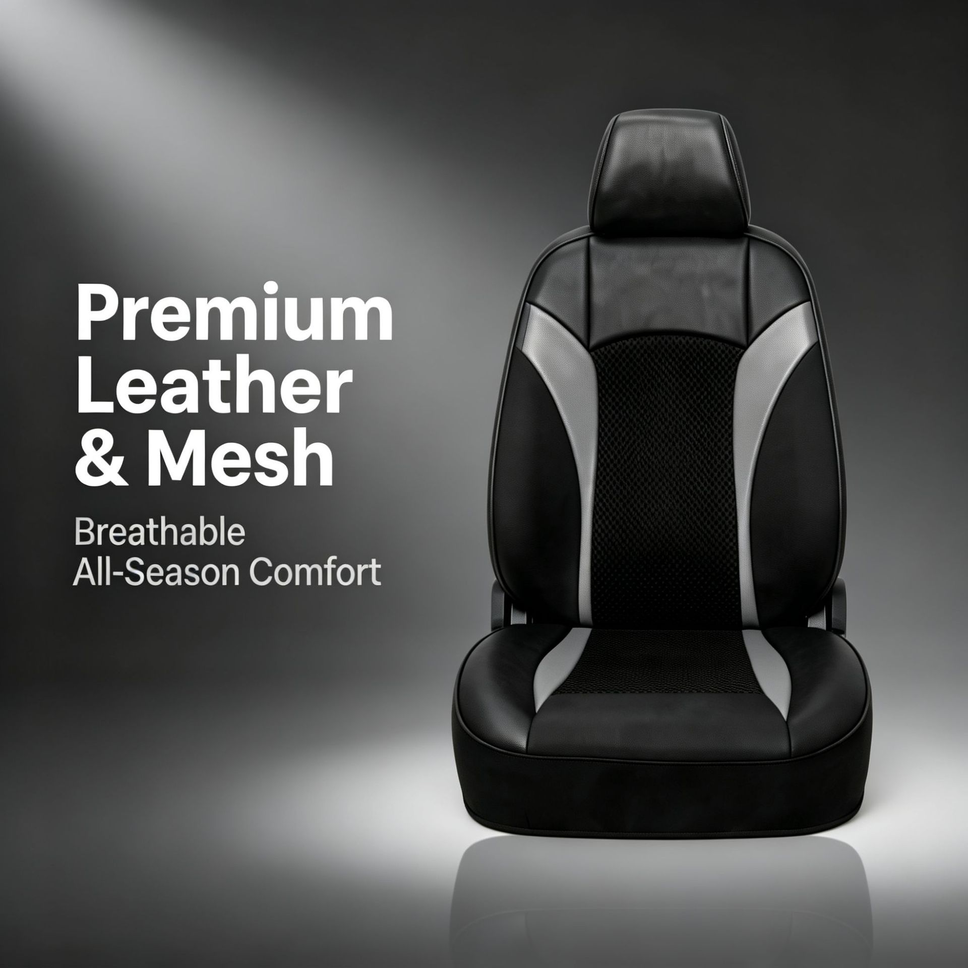 New cross-border car seat cushion, single-person car seat cushion, leather breathable cushion, European and Middle Eastern car seat cushion