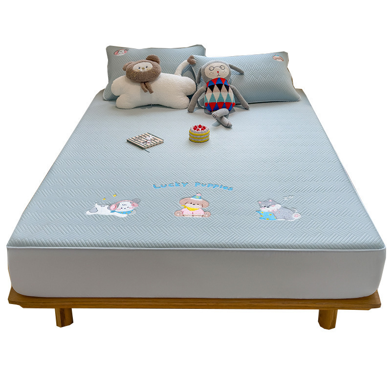 Cama de algodón grueso cubierta de protección de colchón Simmons una sola pieza nueva cubierta de cama a prueba de polvo cubierta de cama antideslizante integral