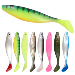 70g/23.5cm Big Mermaid T-tail deep sea fishing bait 8 colors PVC material soft bait sea fishing bait Weihai fishing gear