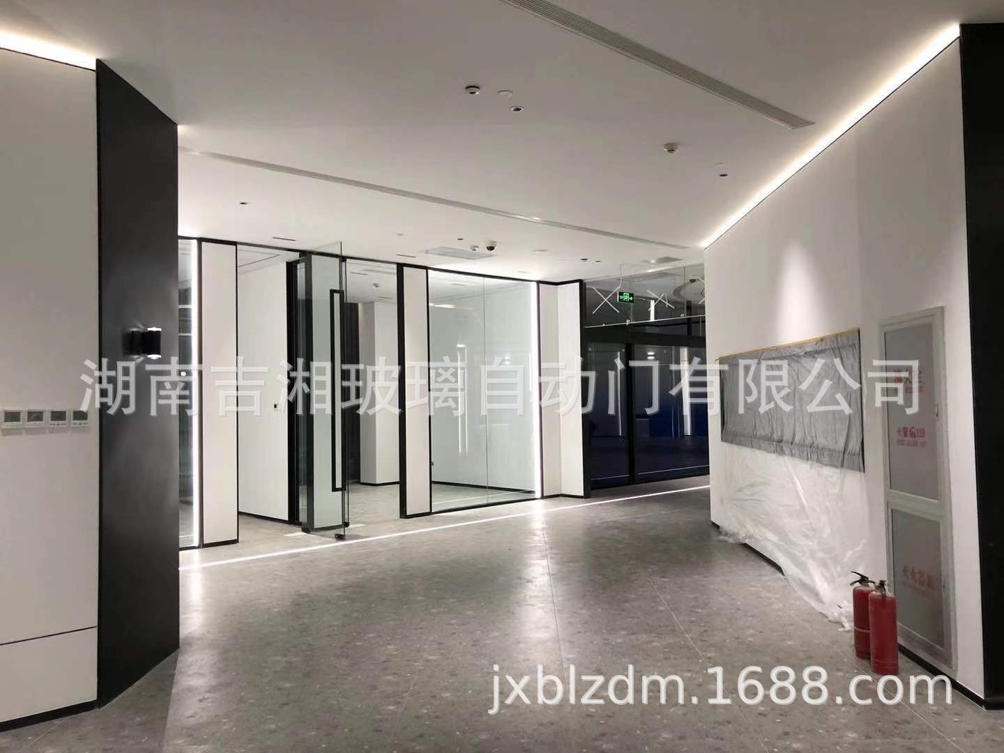 电动地弹簧门 钢化玻璃地弹簧门 钢化玻璃自动门 铝合金不锈钢门-阿里巴巴