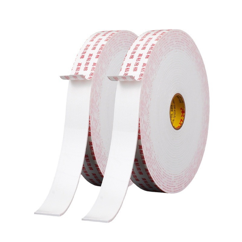 Cintas adhesivas de esponja fuerte de doble cara de alta viscosidad PE de alta viscosidad pared fijación de espuma de espuma de goma de goma de goma blanca