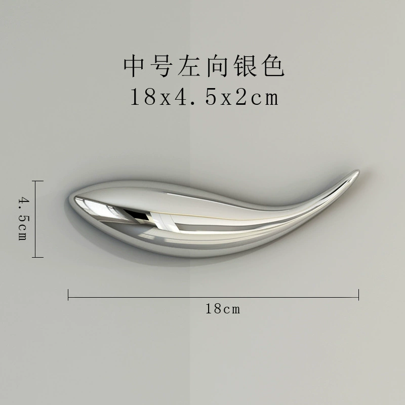 Electroplated Fish Wall Art, Resin Home Decoration, Indoor Wall-Mounted Silver & Gold