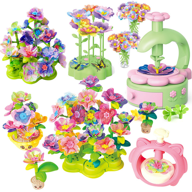 Cross-Border Amazon DIY Embossing Machine Educational Puzzle Toys Garden Bouquet Christmas Gift Girls' Toys Wholesale Cross-Border Amazon DIY Embossing Machine Educational Puzzle Toys Garden Bouquet Christmas Gift Girls' Toys Wholesale