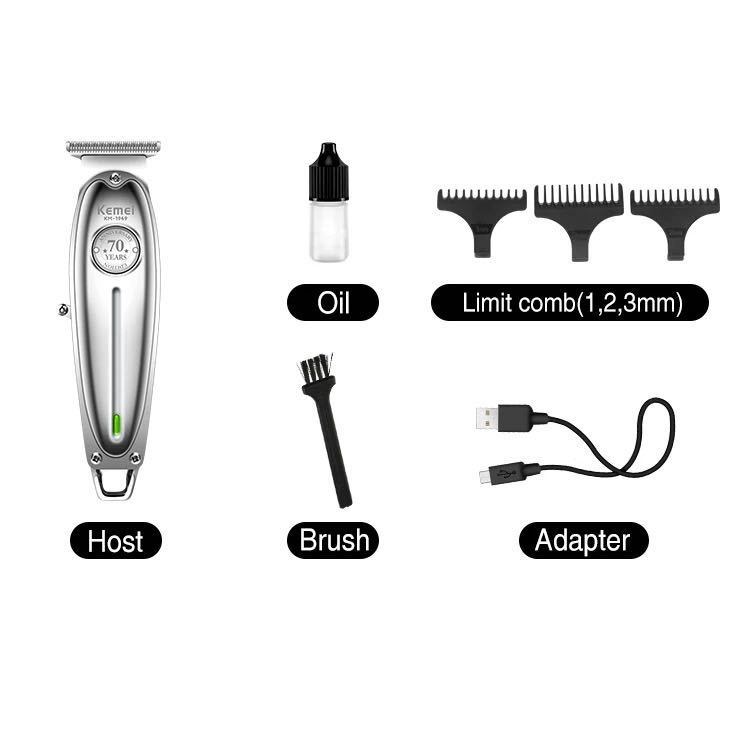 Exclusivo transfronterizo para Komei KM-1949 eléctrico aceite cabeza pelo Clipper profesional eléctrico Clipper de alta potencia pantalla LCD Clipper