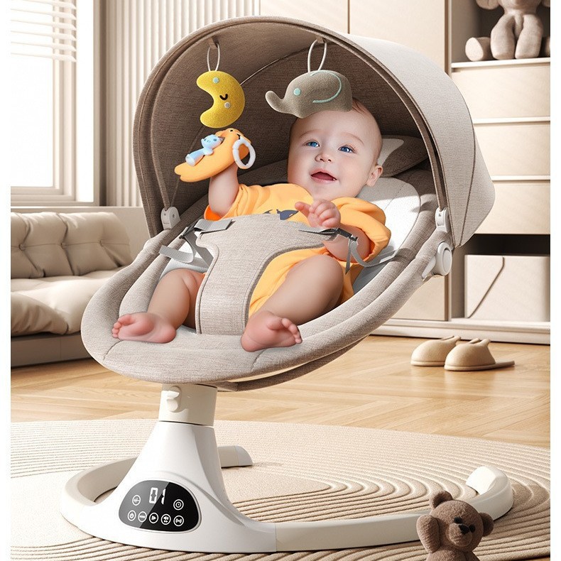 Cross-border electric baby rocking chair, adjustable soothing cradle bed for sleeping babies, newborn recliner