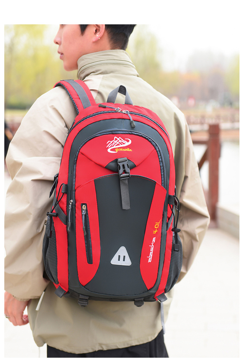 Sportlicher Rucksack Fahrradrucksack Rucksack mit Schultergurten Herren Reiserucksack große Kapazität lässiger Reiserucksack Camping Outdoor Wanderrucksack Bergrucksack