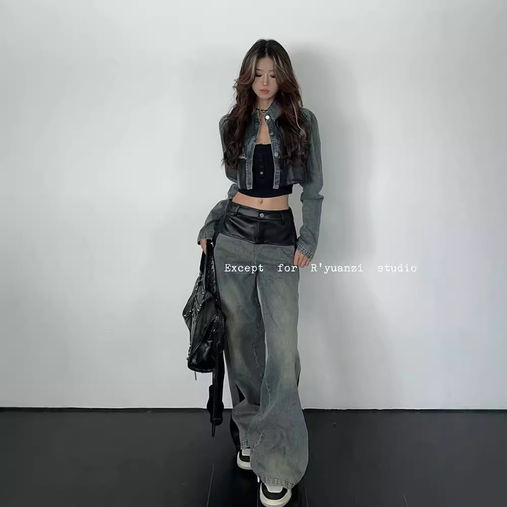 Retro demi-season trousers