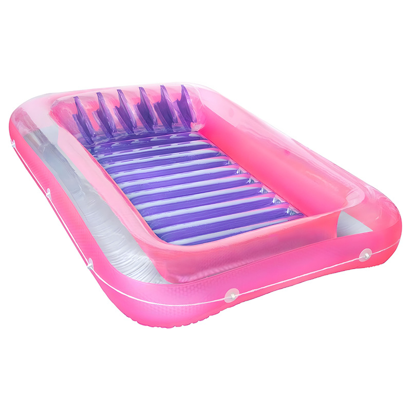Colchoneta inflable para agua, balsa flotante creativa, anillo de natación, juguete acuático, cama de agua inflable, plegable, transfronterizo