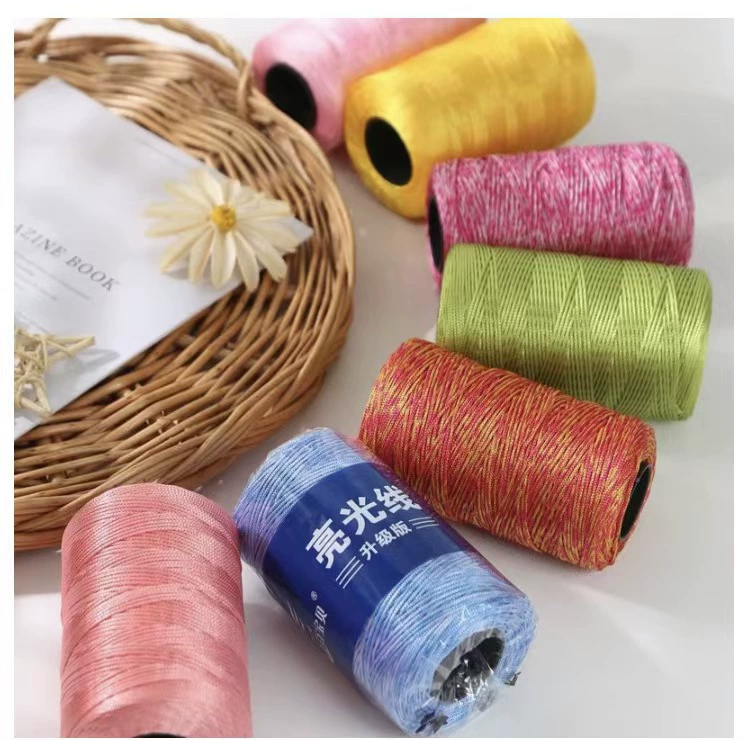 2 две яркие линии 1 мм ручной работы DIY многоцветный провод из ледяной проволоки вязаный браслет сумка обувь нейлоновая нить оптом