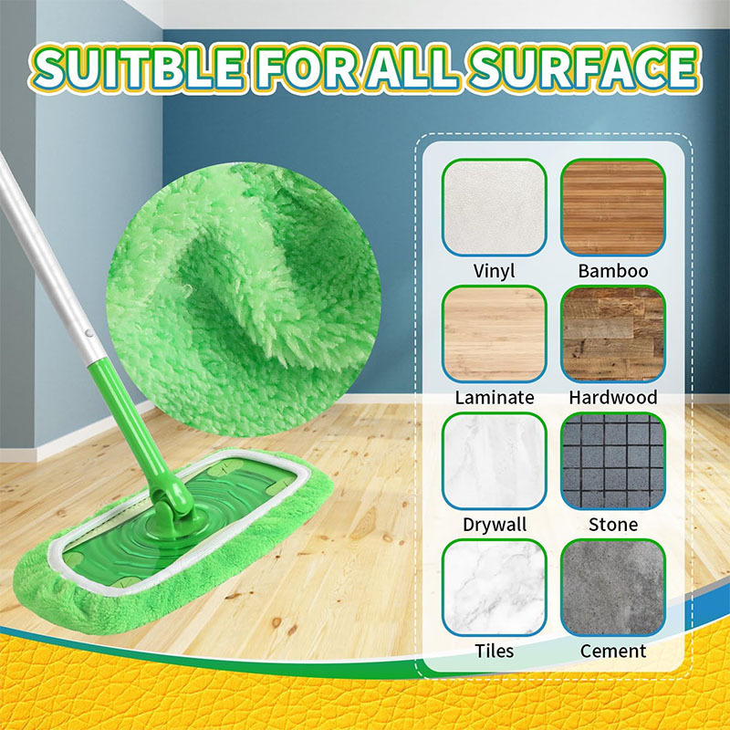 Cross-Border Swiffer Mop Cloth Replacement, Washable and Reusable Flat Mop Accessories, Lazy Mop