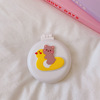 Brand cartoon small mirror, handheld brush, air bag, soft heel, massager, Korean style