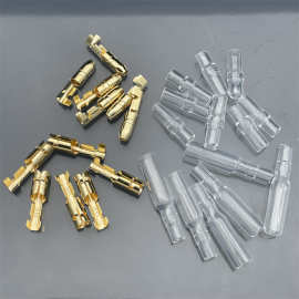 4mm子弹头公母对接端子车用连接器电线接头4.0mm单孔插座圆孔插头