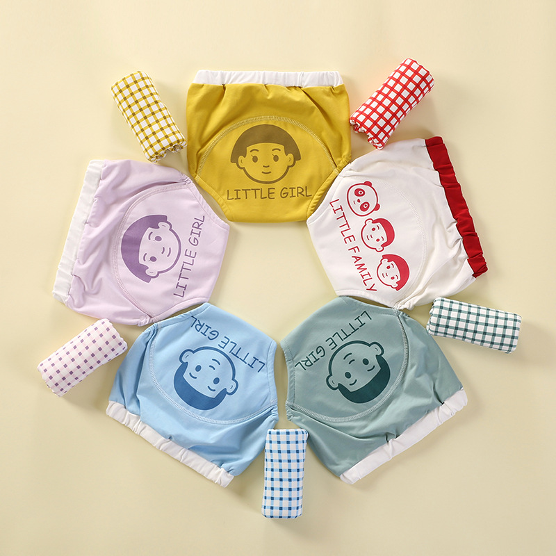 Baby training pants, children's learning pants, baby gauze diaper pants, waterproof underwear, washable diapers, diapers, diapers