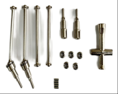 Brushless metal front and rear dog bones