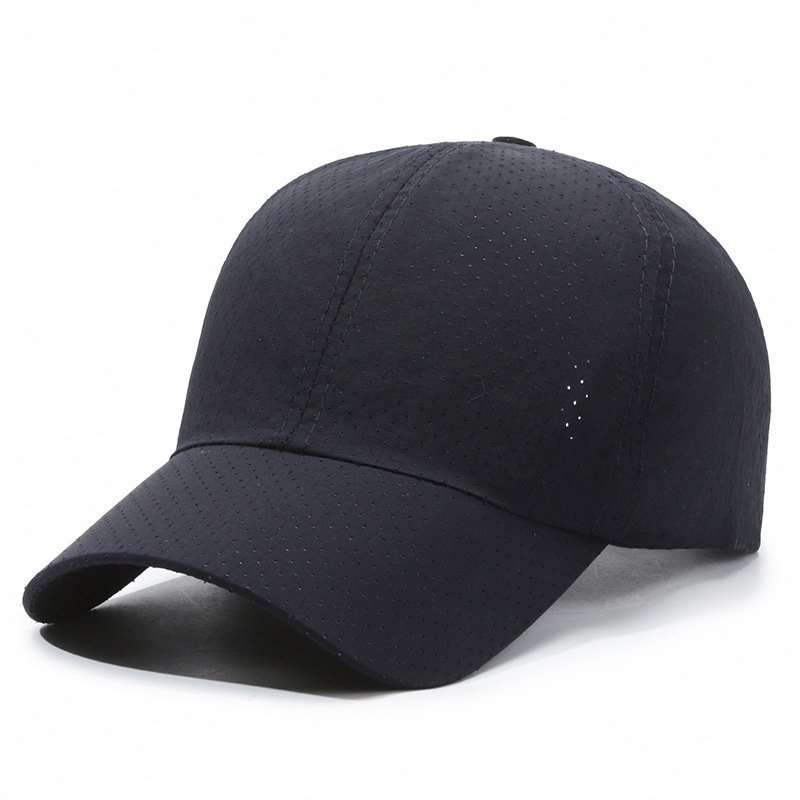 Men's Korean Style Sun Protection Hat Mesh Breathable Casual Baseball Cap Plain Design For Women Fashion Accessory_voghion.com