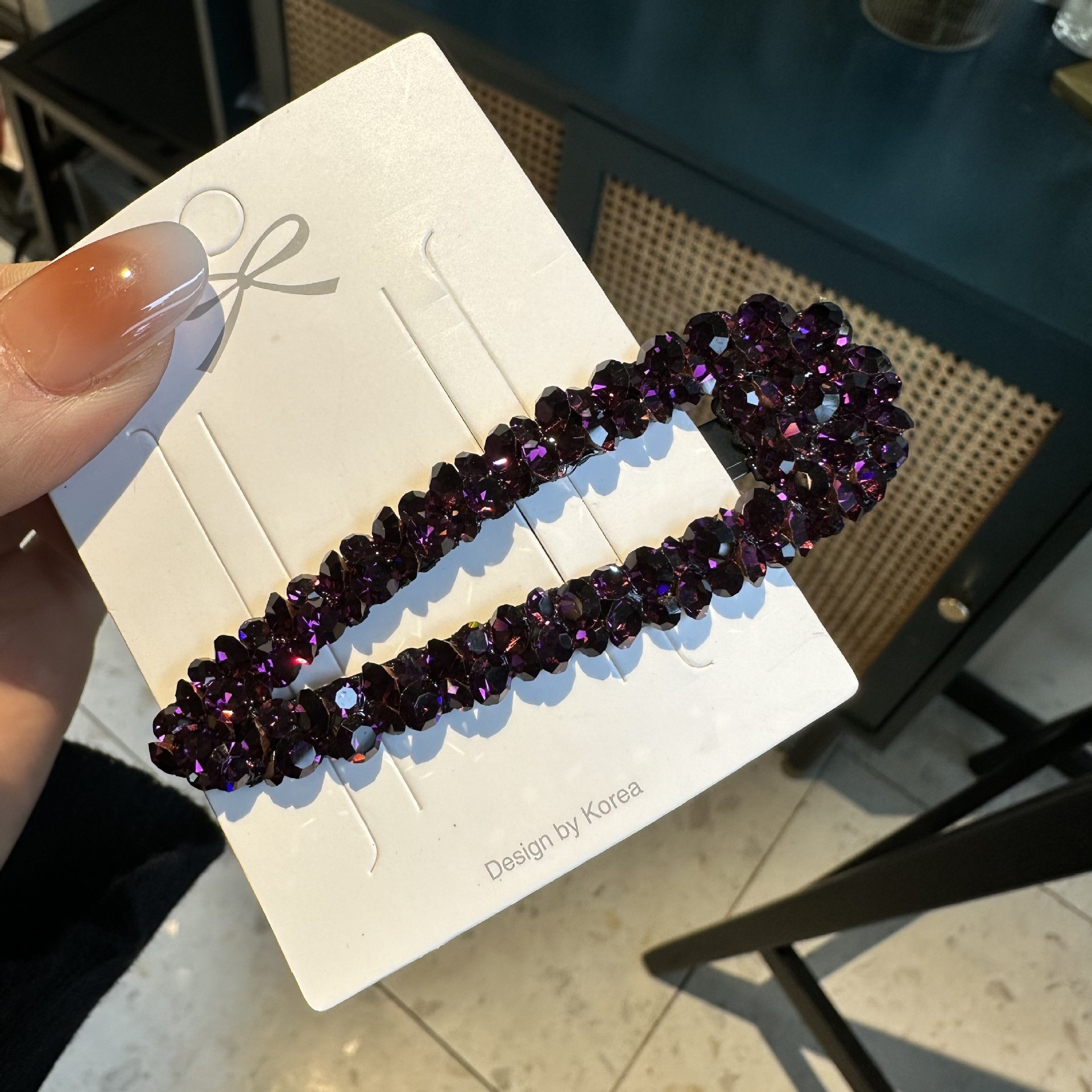 18g Weight Hair Clip Hair Accessories Type 1 Piece Quantity Daily, Street Occasion Artificial Crystal Material Solid Color Pattern All Seasons Season Women's Gender Elegant, Shiny Style Elegant Shiny Women's Solid Color Artificial Crystal Hair Clip 5